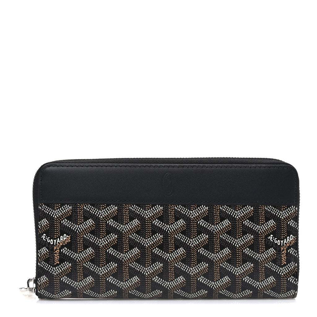 Goyardine Matignon Zip Around GM Wallet Black