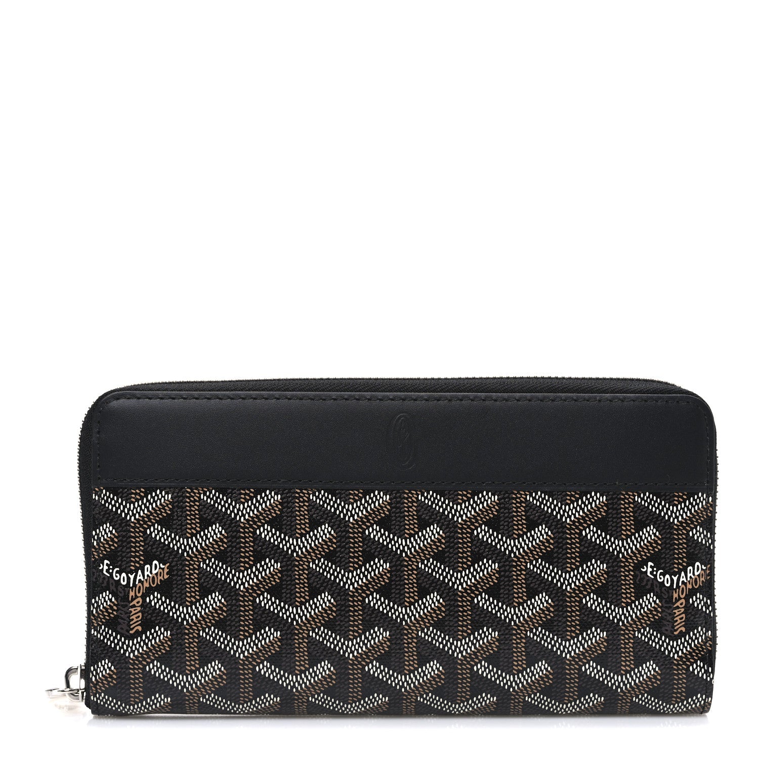 Goyardine Matignon Zip Around GM Wallet Black