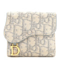 Oblique Saddle Lotus Wallet Grey