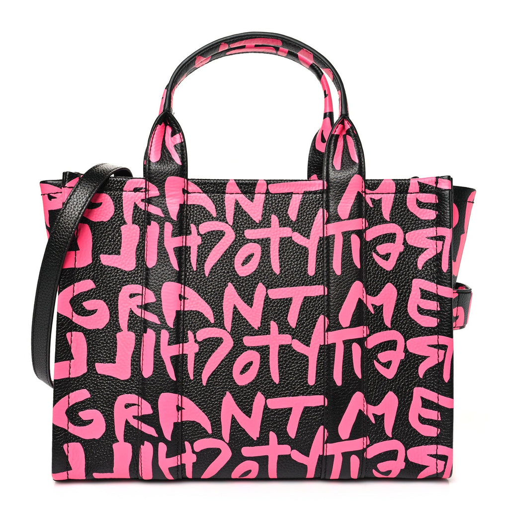 X STEPHEN SPROUSE Grained Calfskin Medium The Tote Bag Pink