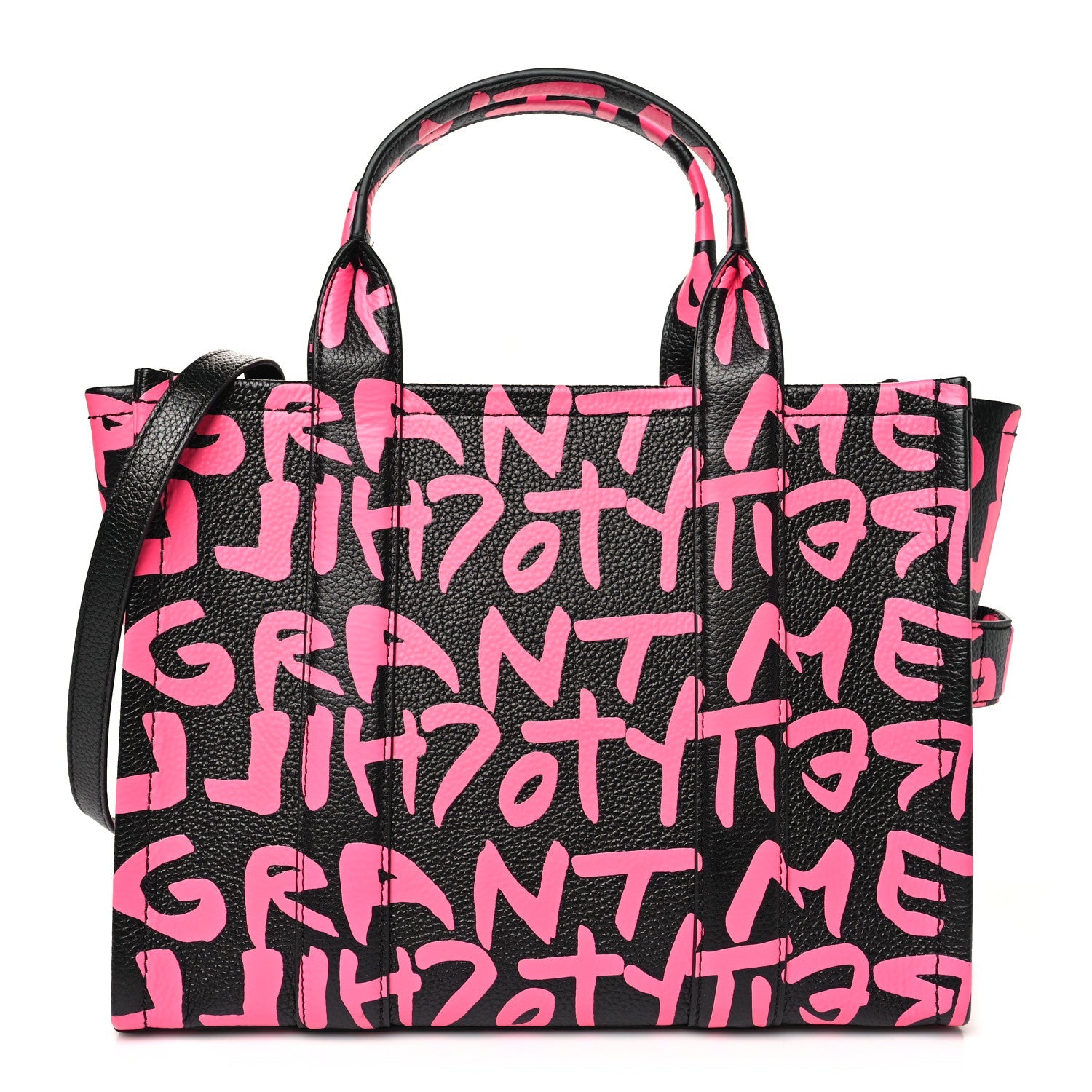 X STEPHEN SPROUSE Grained Calfskin Medium The Tote Bag Pink