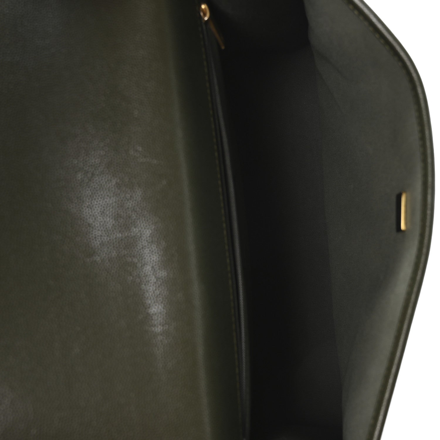 Caviar Quilted School Memory Backpack Dark Green