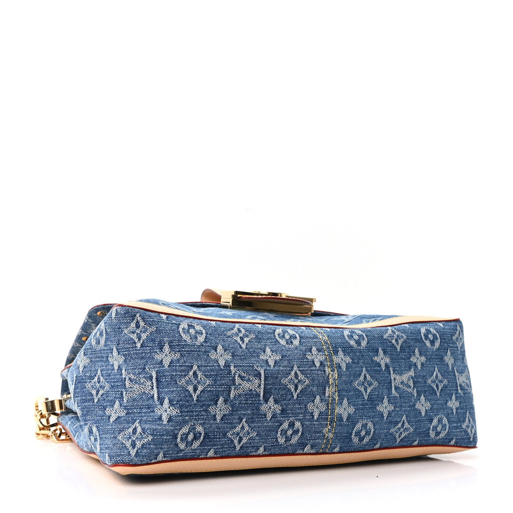 Denim Monogram Dauphine Soft GM Blue