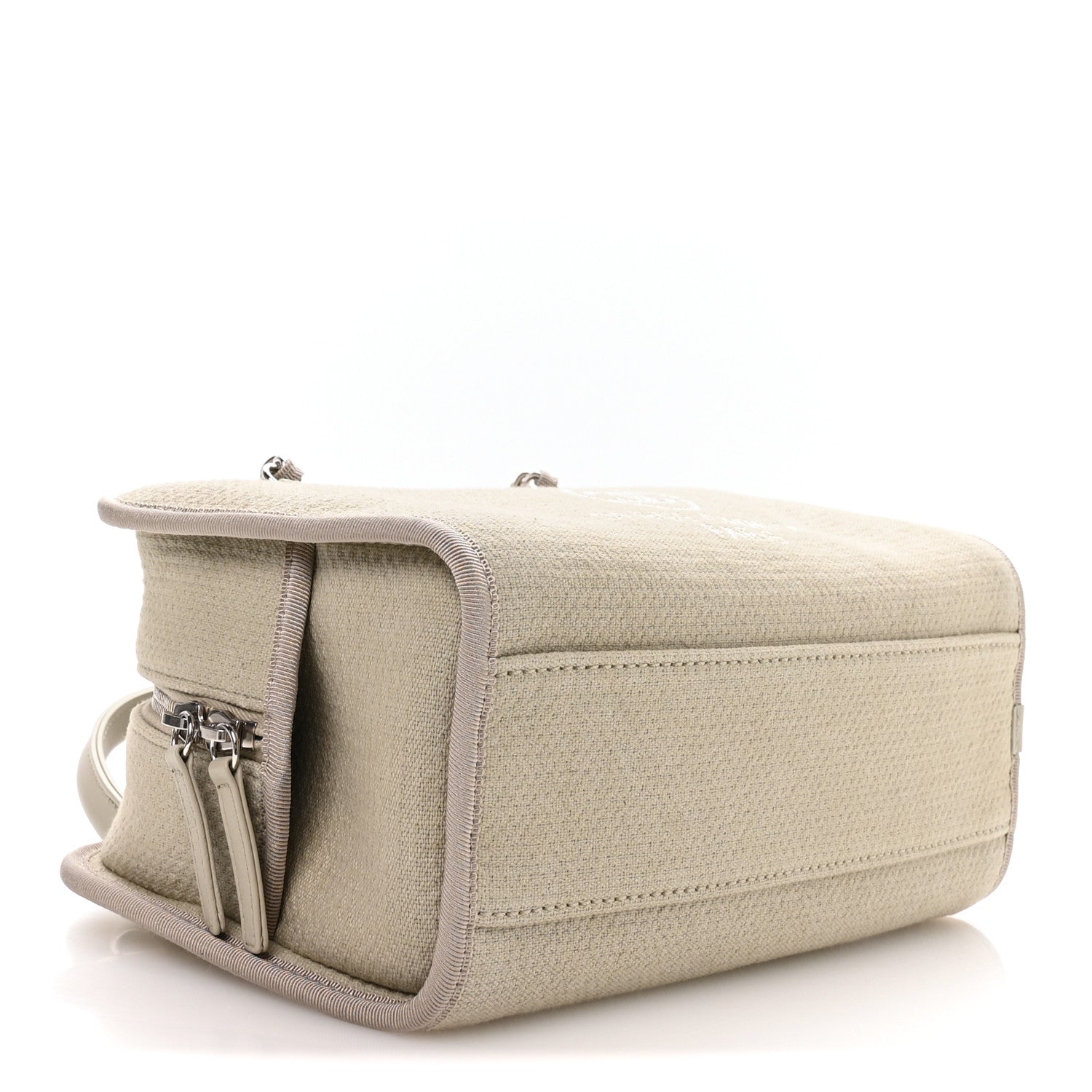 Canvas Deauville Small Bowling Bag Grey