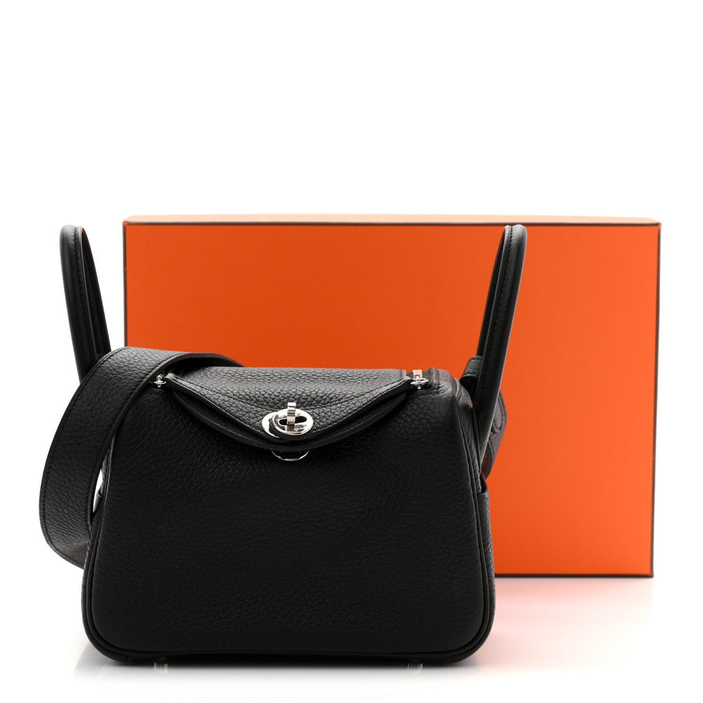 Taurillon Clemence Mini Lindy 20 Black