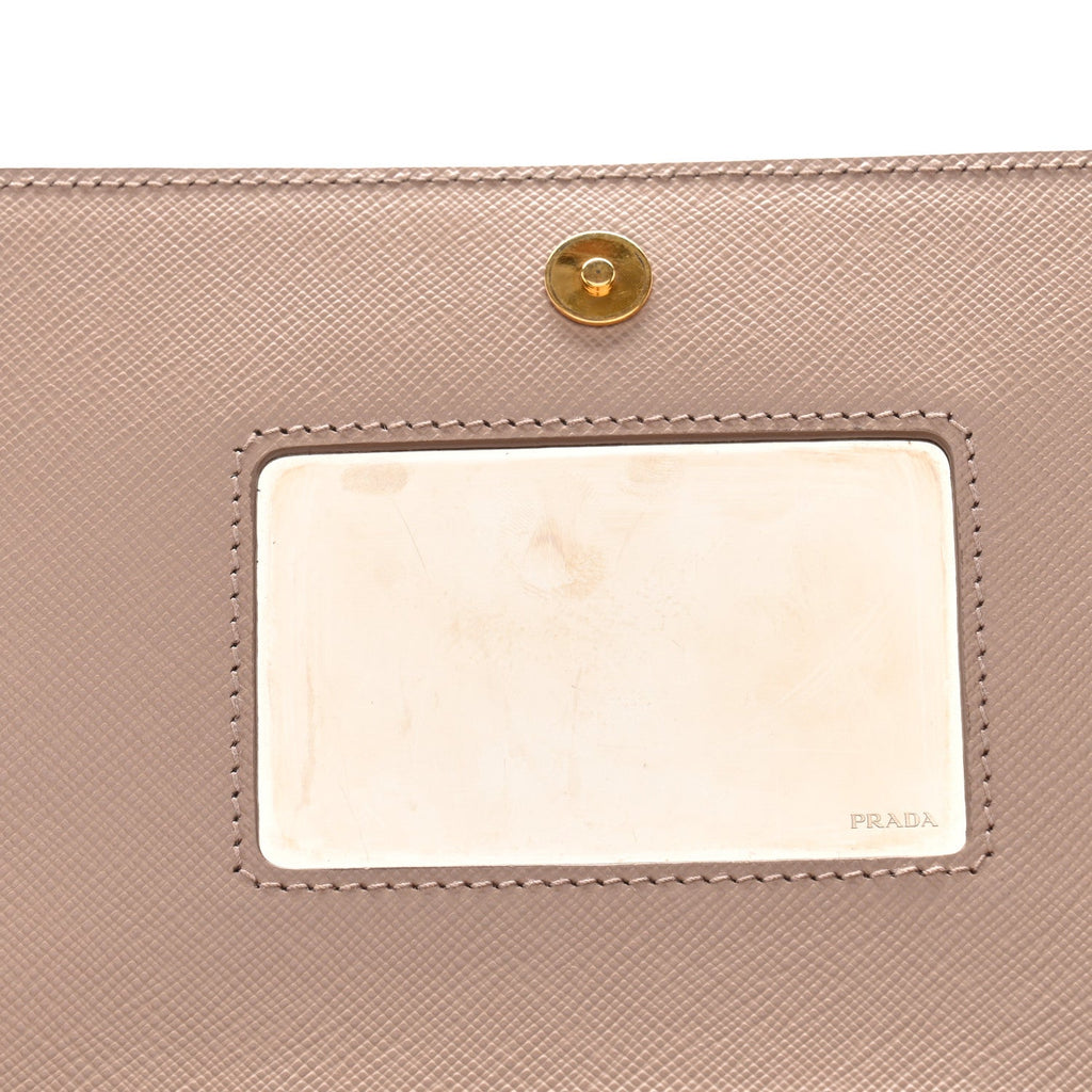 Saffiano Chain Crossbody Bag Cipria