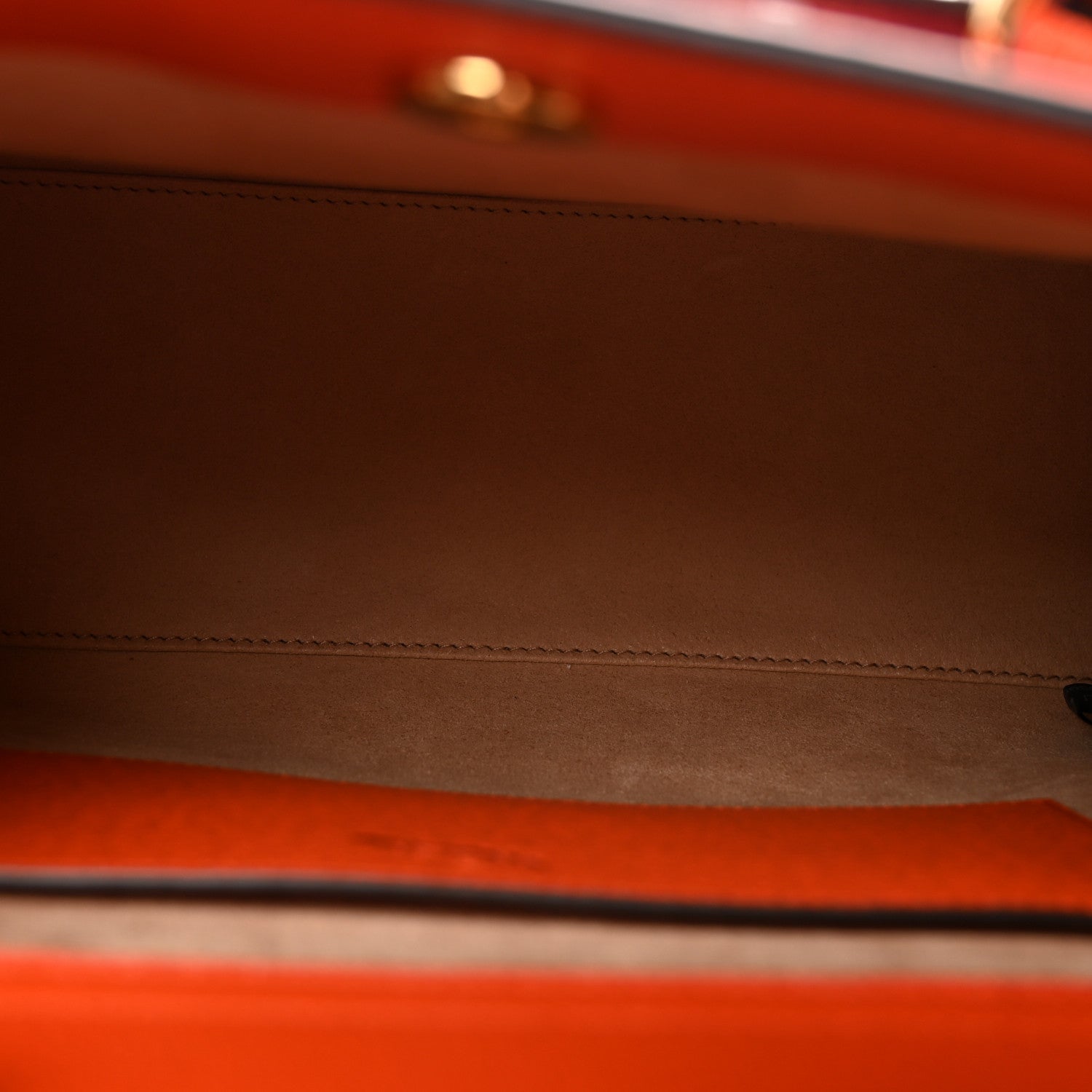 Textured Dollar Calfskin Web Small Diana Tote Bag Deep Orange Spicy Cyclamin