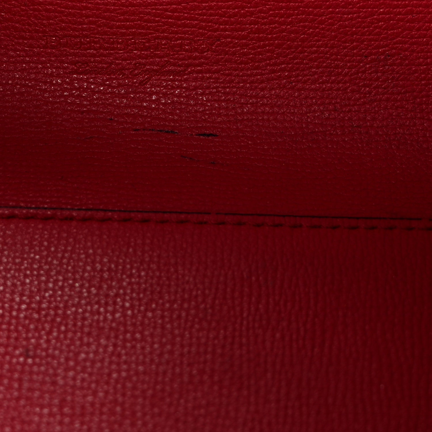Grainy Calfskin Haymarket Check Medium Reversible Tote Red