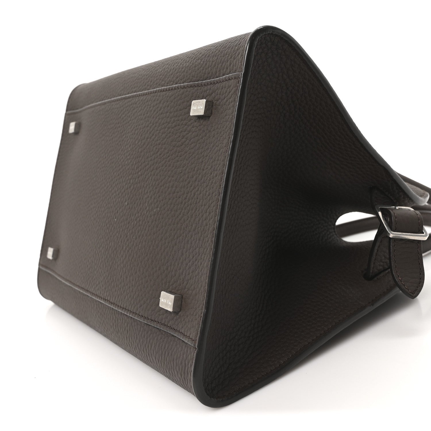 Grained Calfskin Soft Margaux 10 Bag Deep Brown
