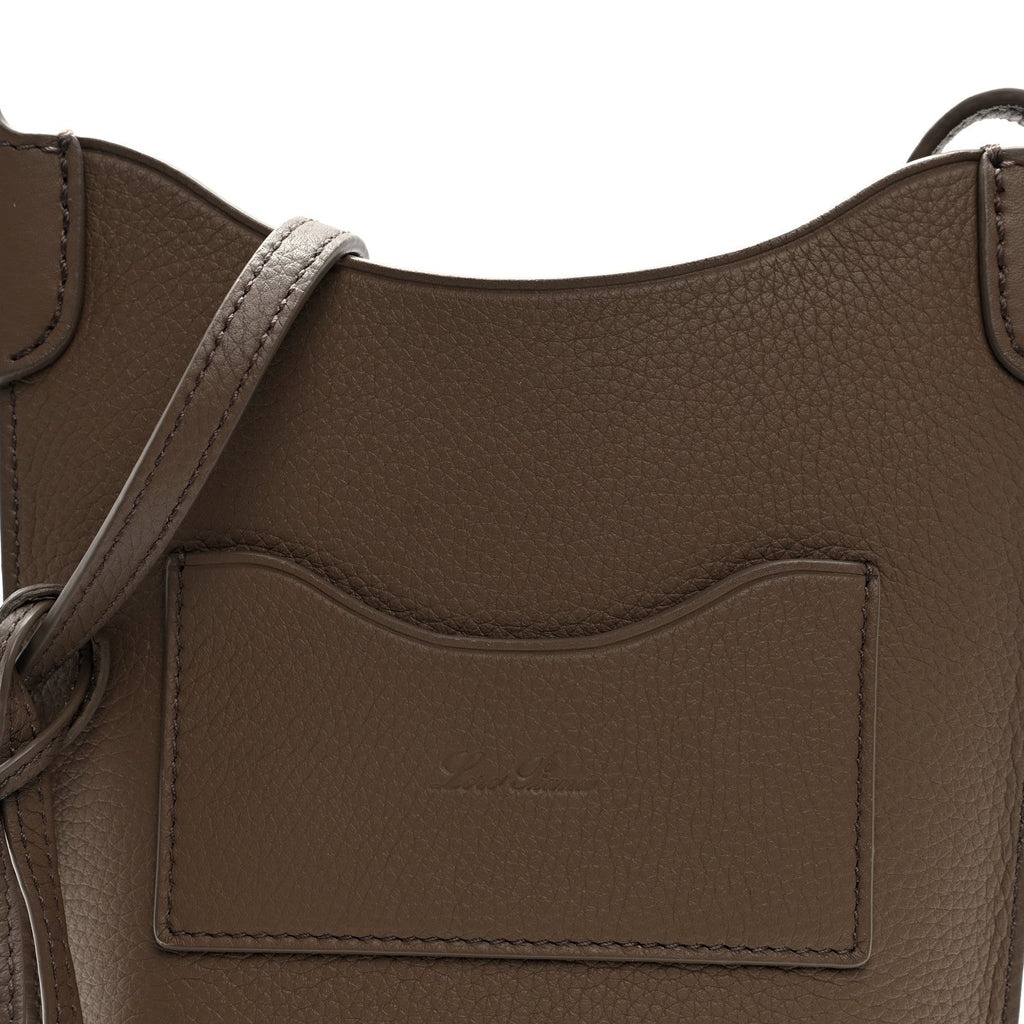 Grained Calfskin Bale Phone Case Warm Mastic