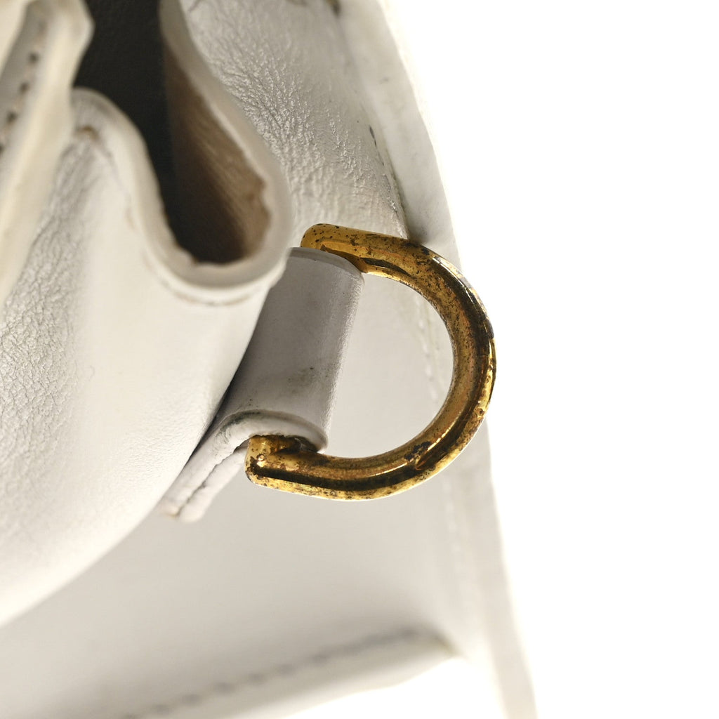 Smooth Calfskin Le Chiquito Noeud White