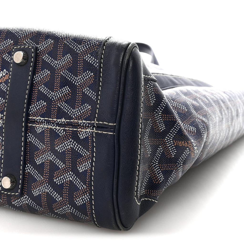 Goyardine Voltaire III Tote Navy