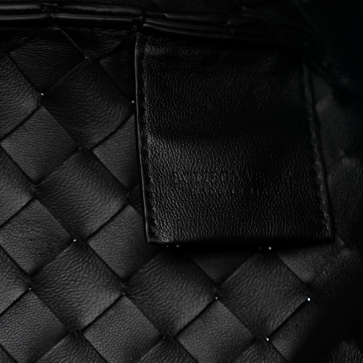 Nappa Intrecciato Small Campana Shoulder Bag Black