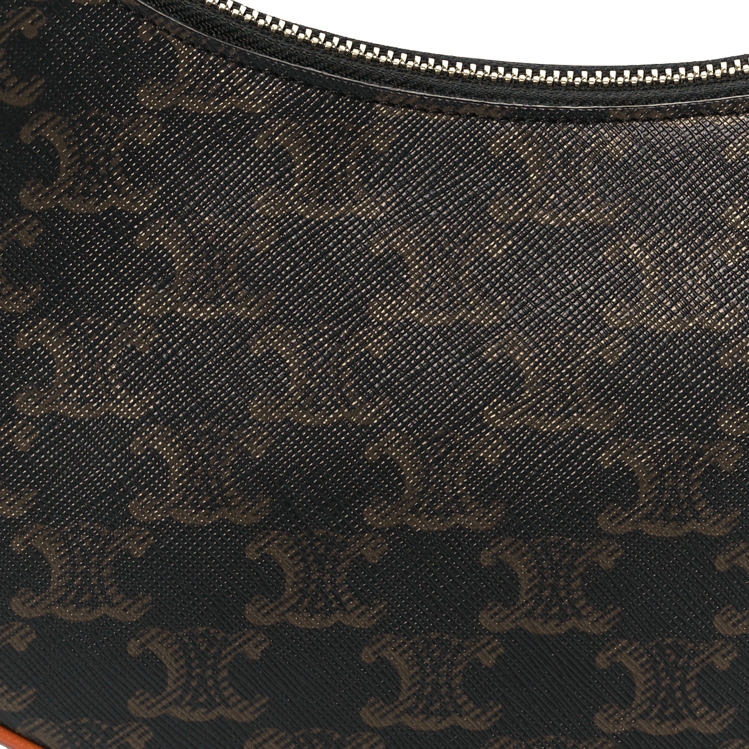 Triomphe Canvas Calfskin Medium Strap Ava Triomphe Shoulder Bag Tan