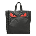 Nylon Vitello Elite Monster Eyes Tote Grey Multicolor