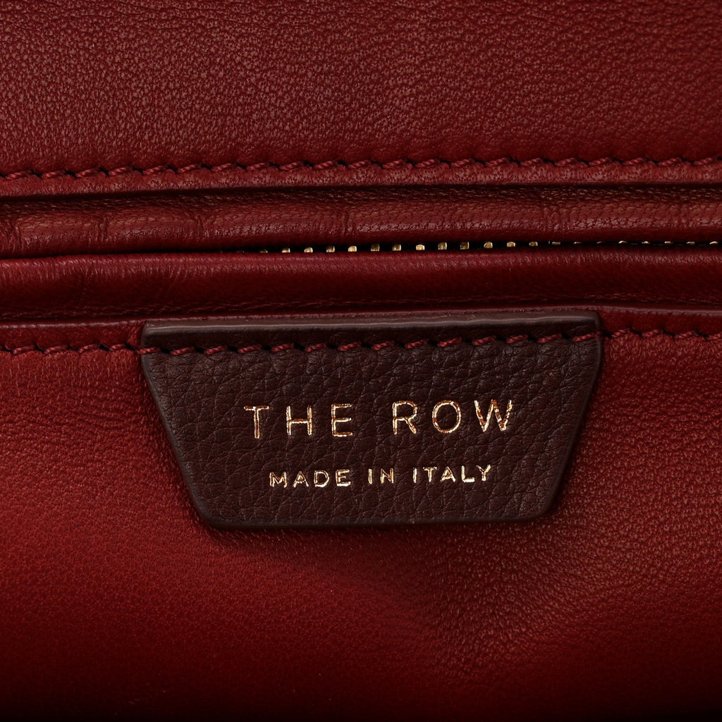 Polished Saddle Calfskin Large Devon Bag Burgundy