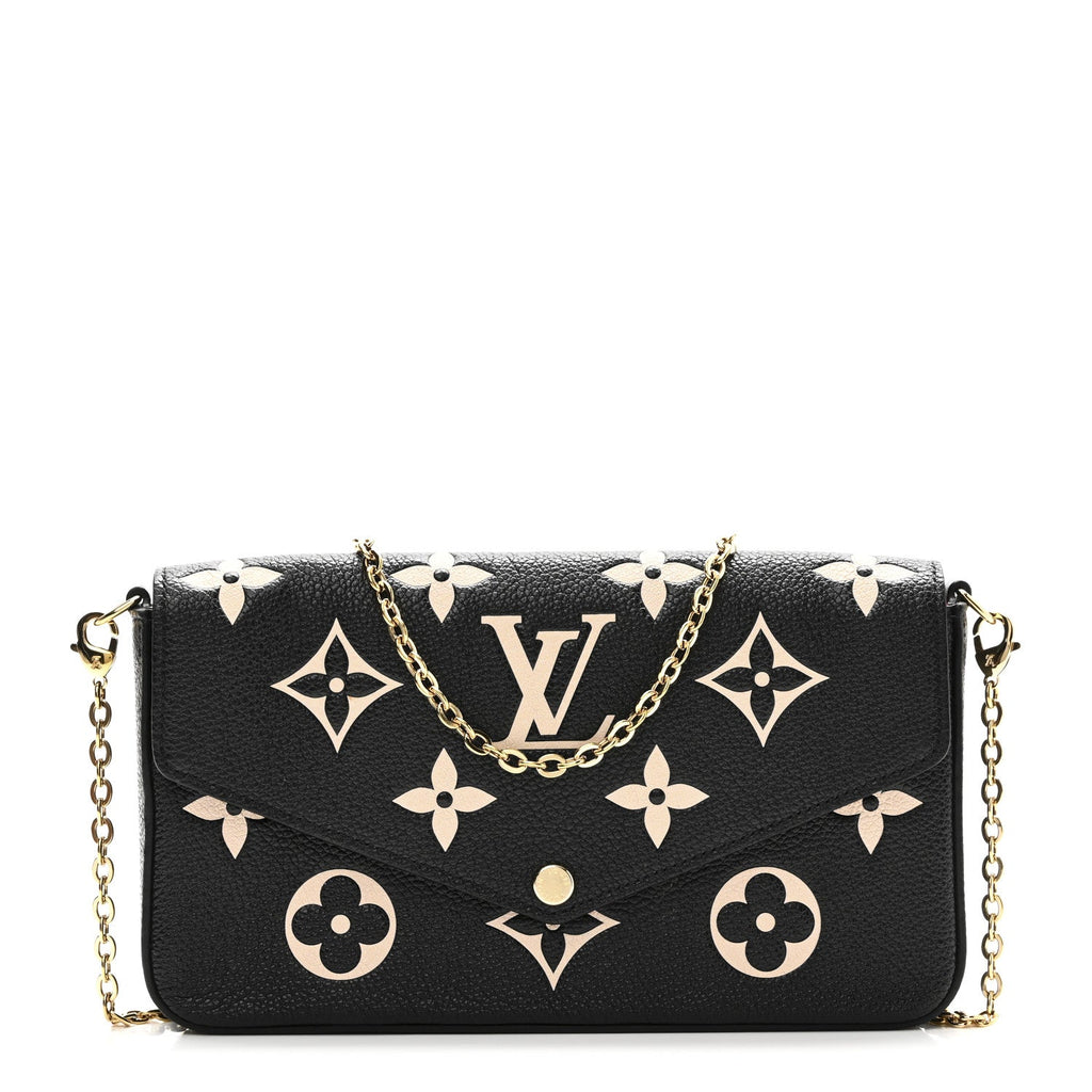 Empreinte Monogram Giant Felicie Pochette Black Beige