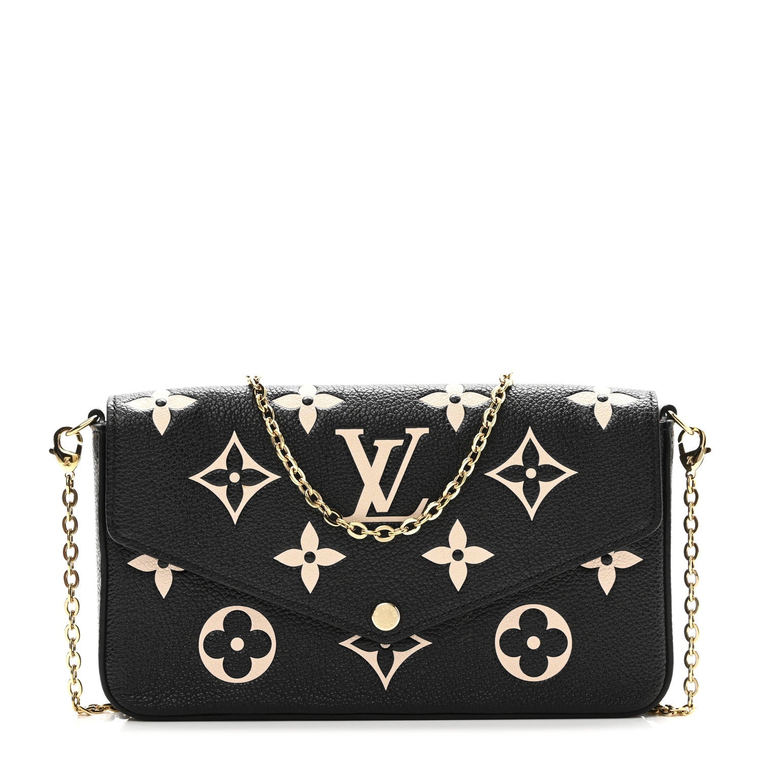Empreinte Monogram Giant Felicie Pochette Black Beige