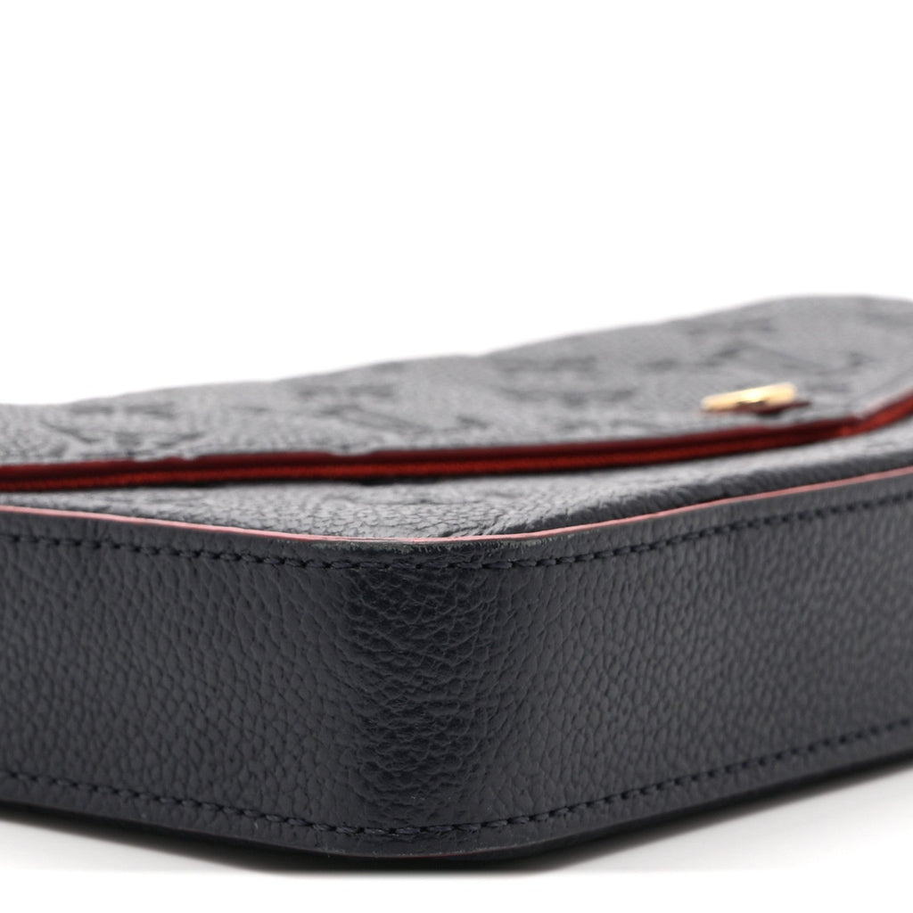 Empreinte Pochette Felicie Chain Wallet Marine Rouge