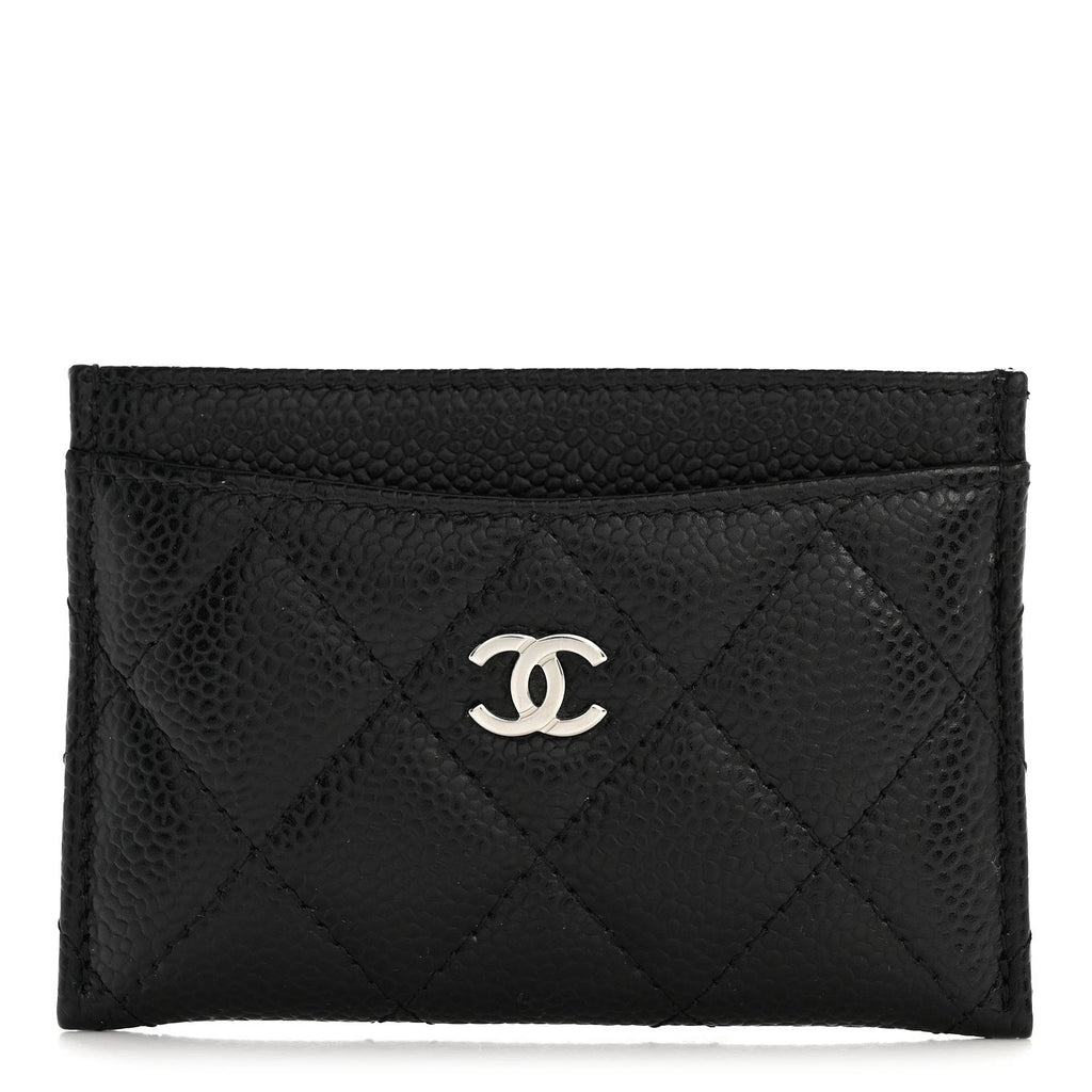 Caviar Quilted  Holder Black