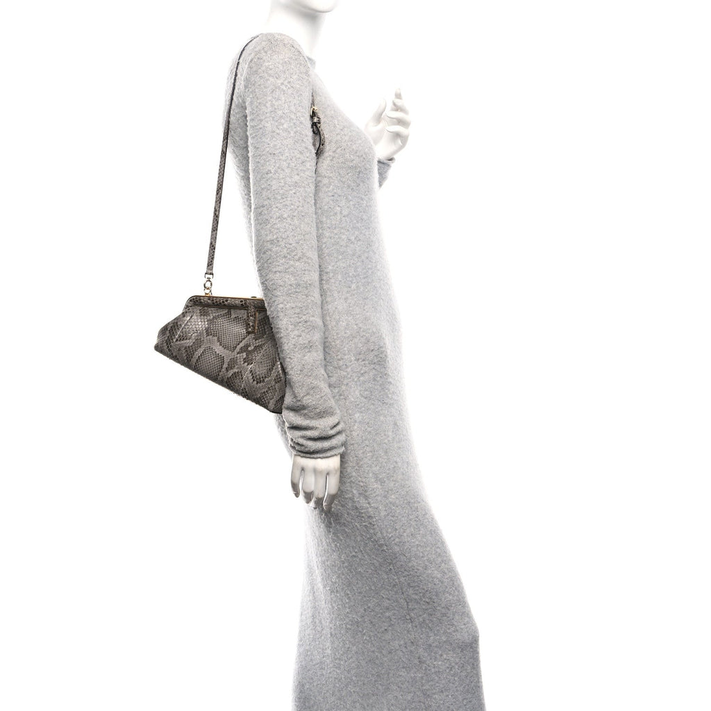 Snakeskin Small Fendi First Dark Grey