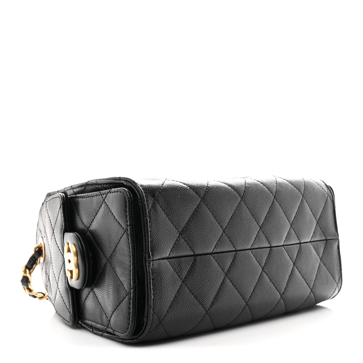 Caviar Quilted Mini Chanel 25 Handbag Black