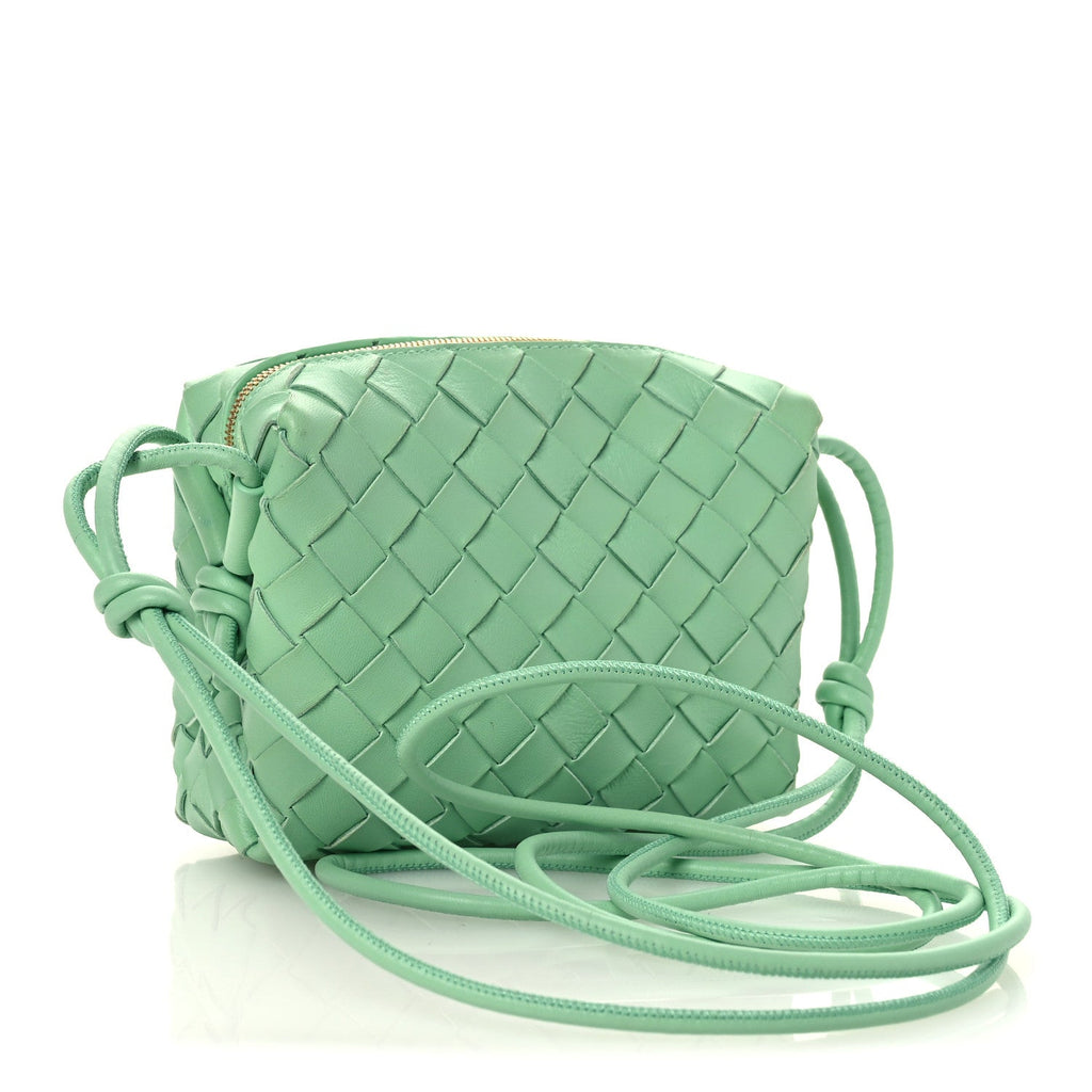 Nappa Intrecciato Mini Loop Camera Bag Siren