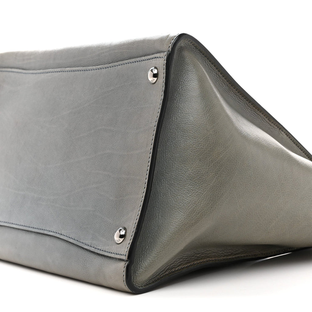 Glace Calf Twin Pocket Tote Marine