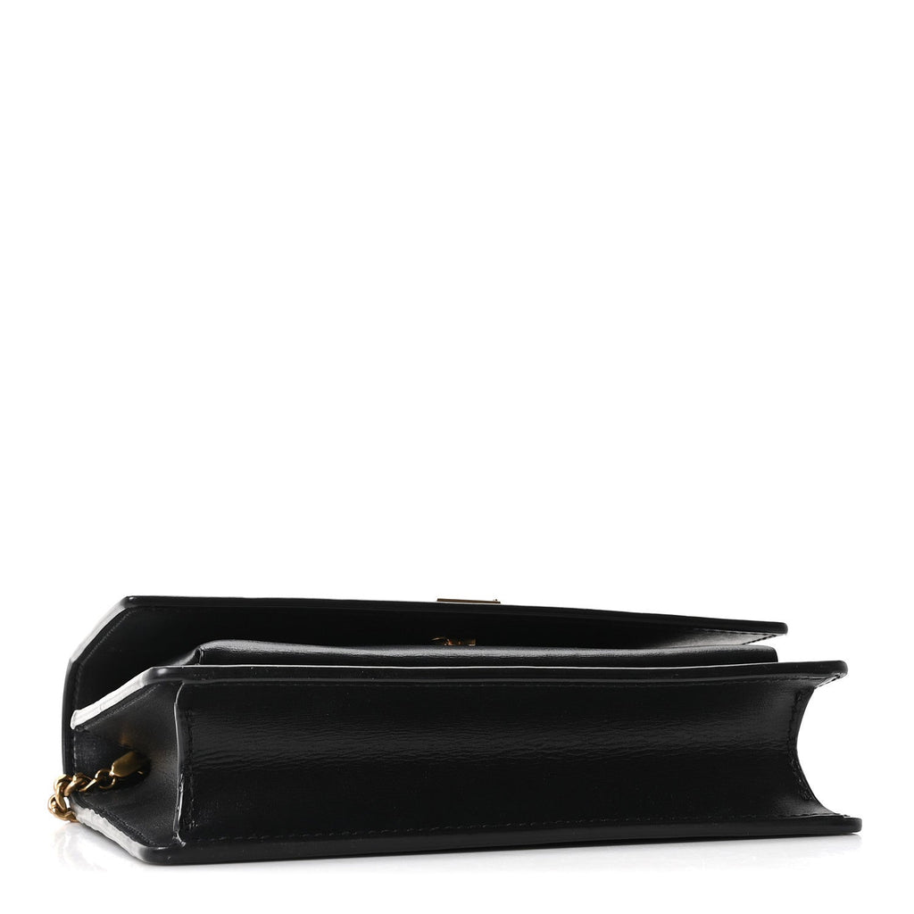 Calfskin Monogram Sunset Chain Wallet Black
