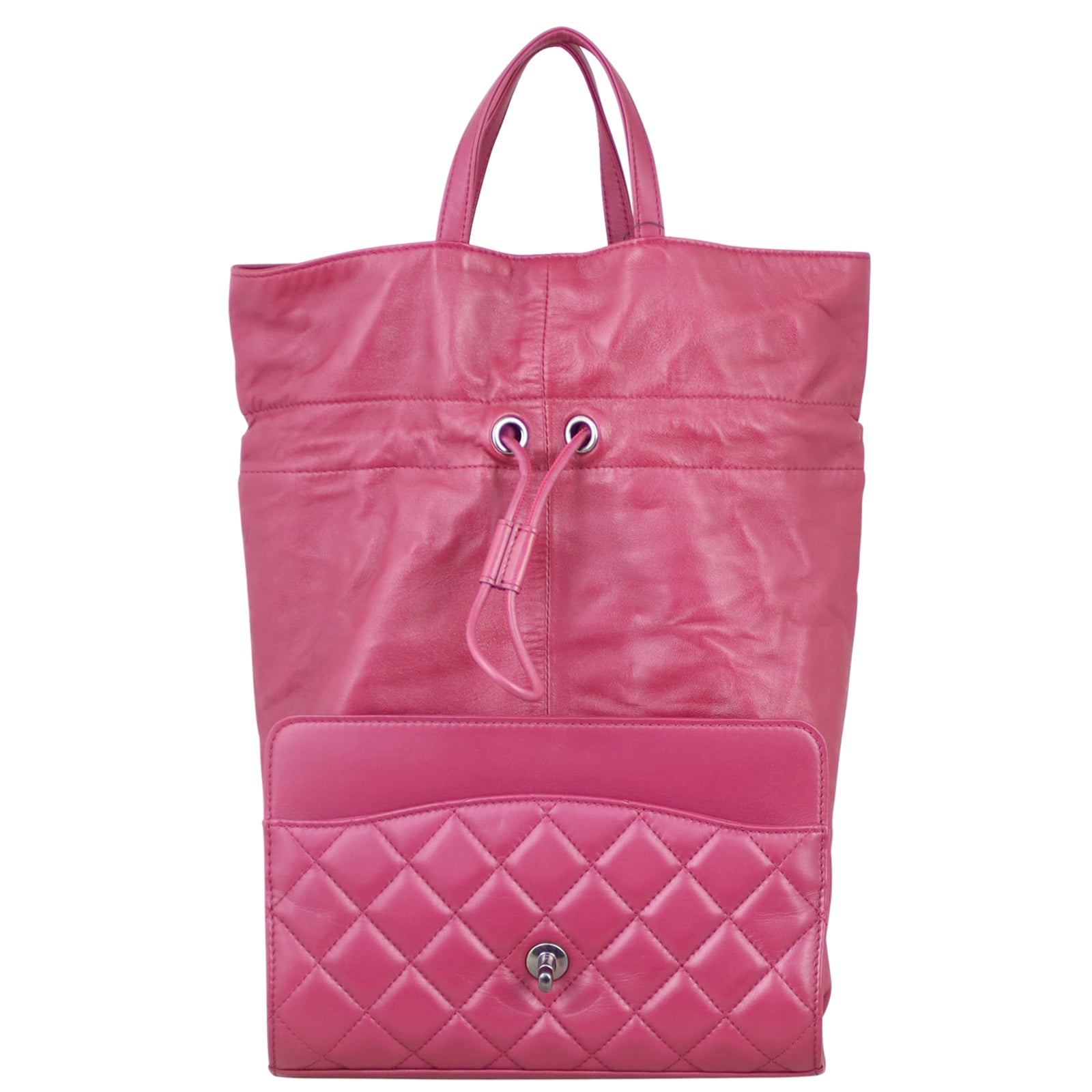 Chanel Grocery by Chanel Drawstring Flap Bag