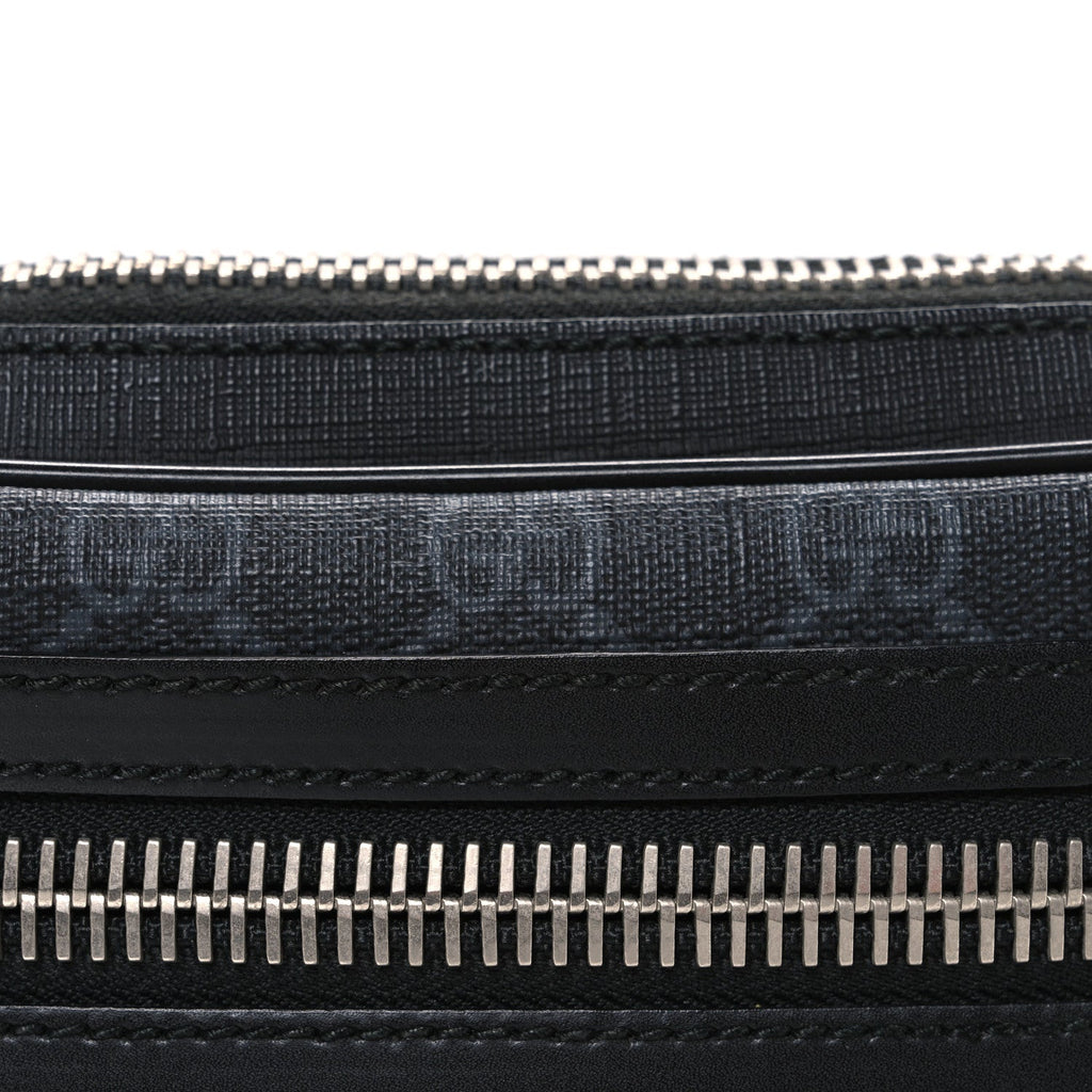 Soft GG Supreme Monogram Web Belt Bag Black Grey