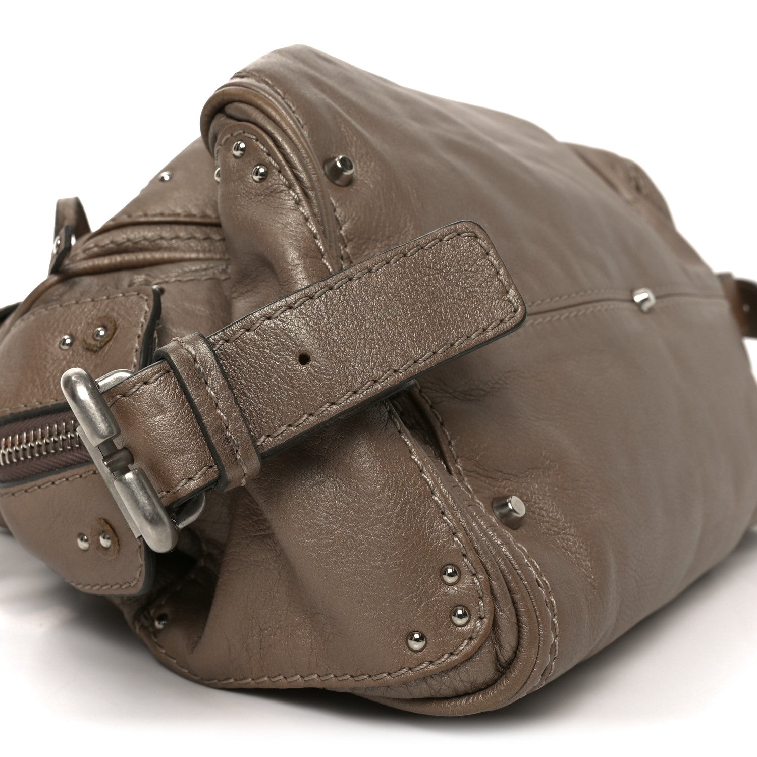 Calfskin Paddington Shoulder Bag Beige