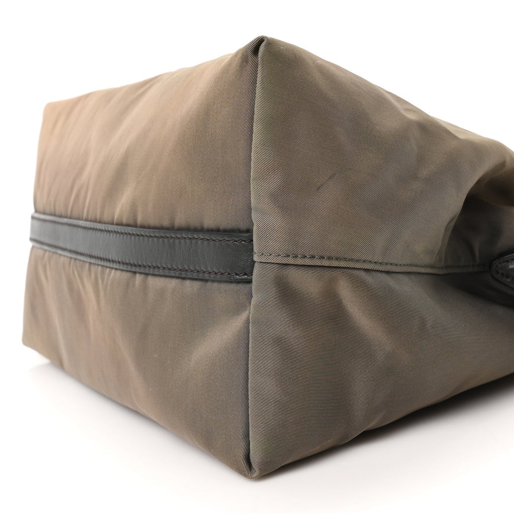 Tessuto Nylon Soft Calf Shopping Tote Ardesia