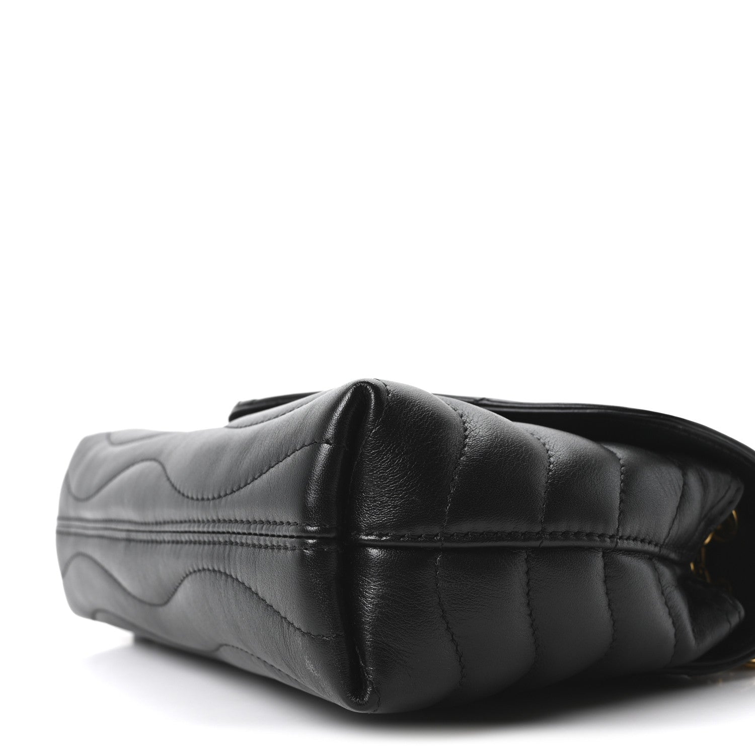 Calfskin LV New Wave Chain Bag Black