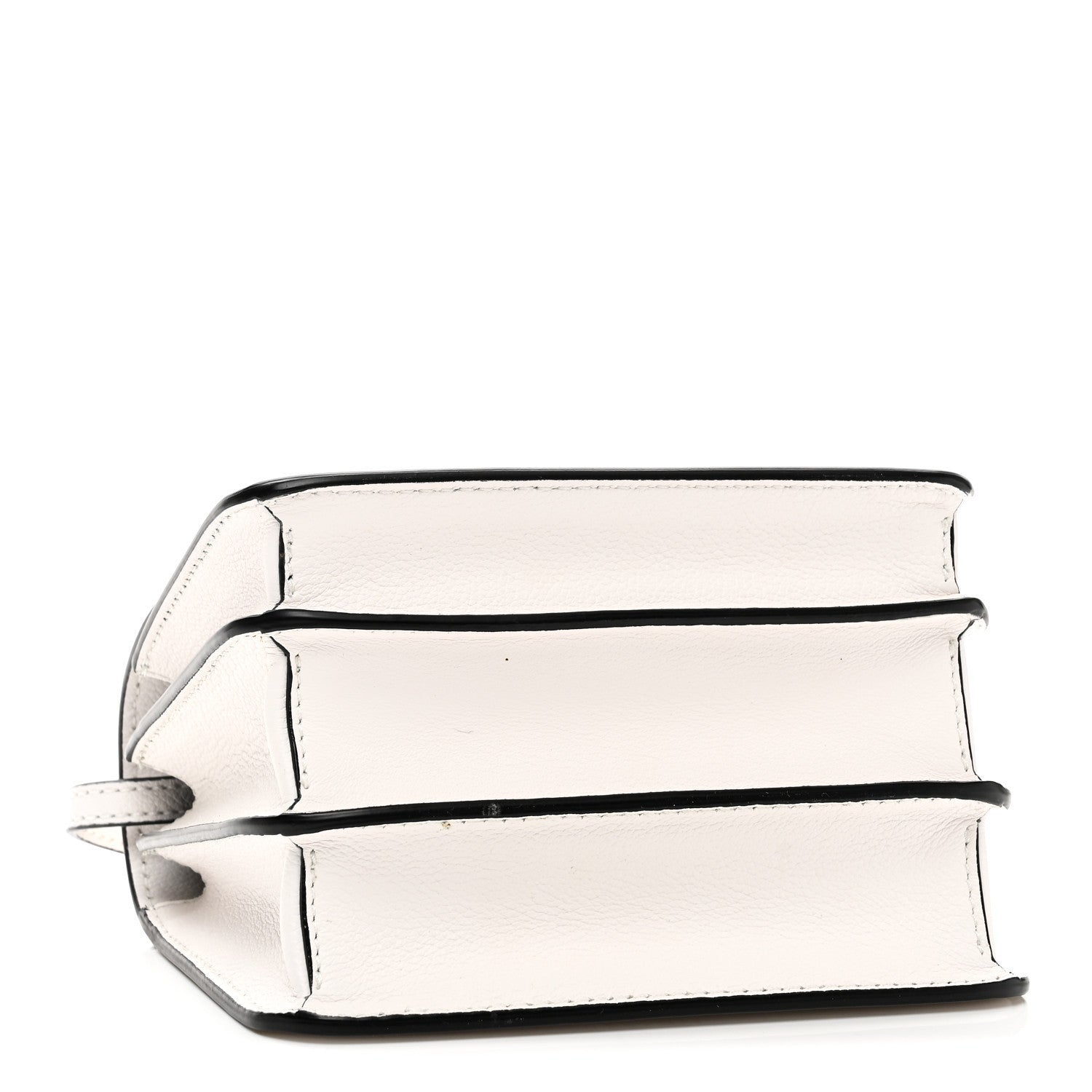 Grained Calfskin La Medusa Shoulder Bag White
