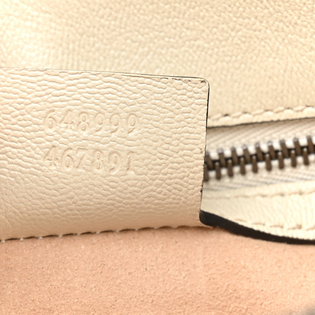 New Sakai Calfskin Lux Dahlia Chain Shoulder Bag Mystic White