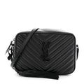 Calfskin Matelasse Monogram Monochrome Lou Camera Bag Black