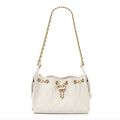 Caviar Quilted Mini Chanel 25 Handbag White