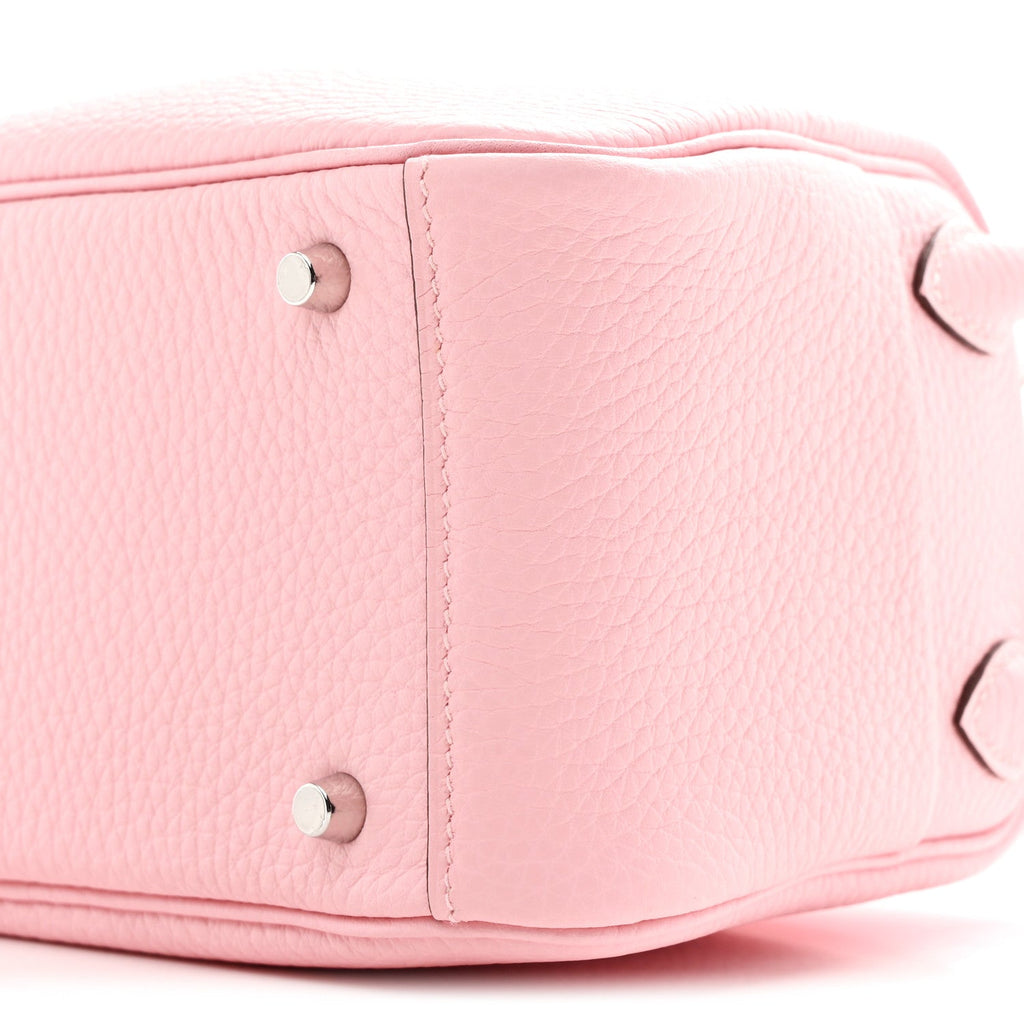 Taurillon Clemence Verso Mini Lindy 20 Rose Sakura Gris Perle