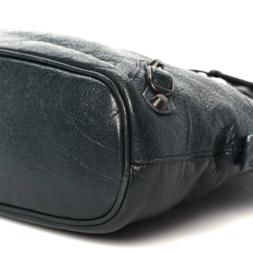Agneau Classic Hardware Bowling Bag Anthracite