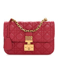 Lambskin Cannage Large Dioraddict Flap Red