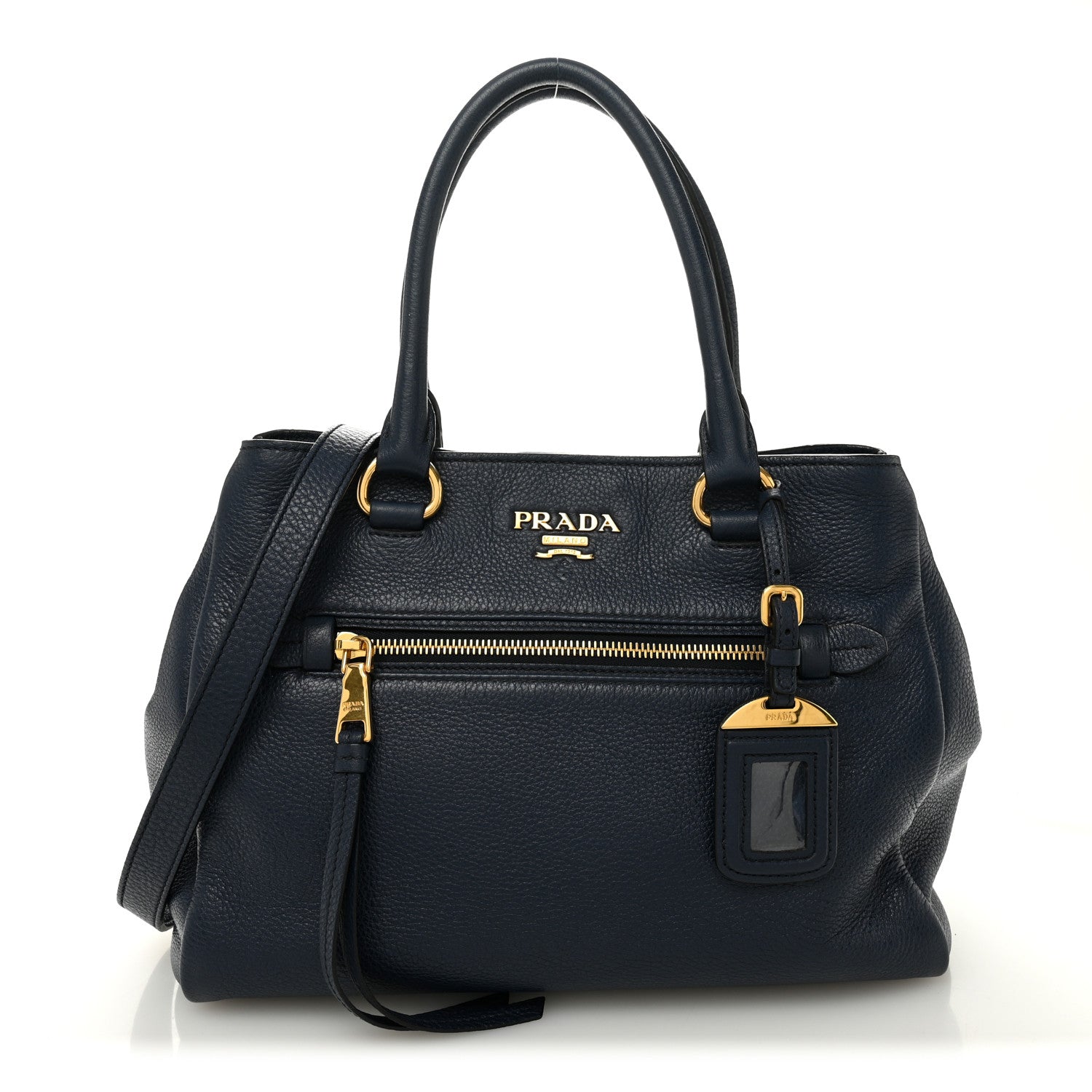 Vitello Phenix Shopping Satchel Baltico