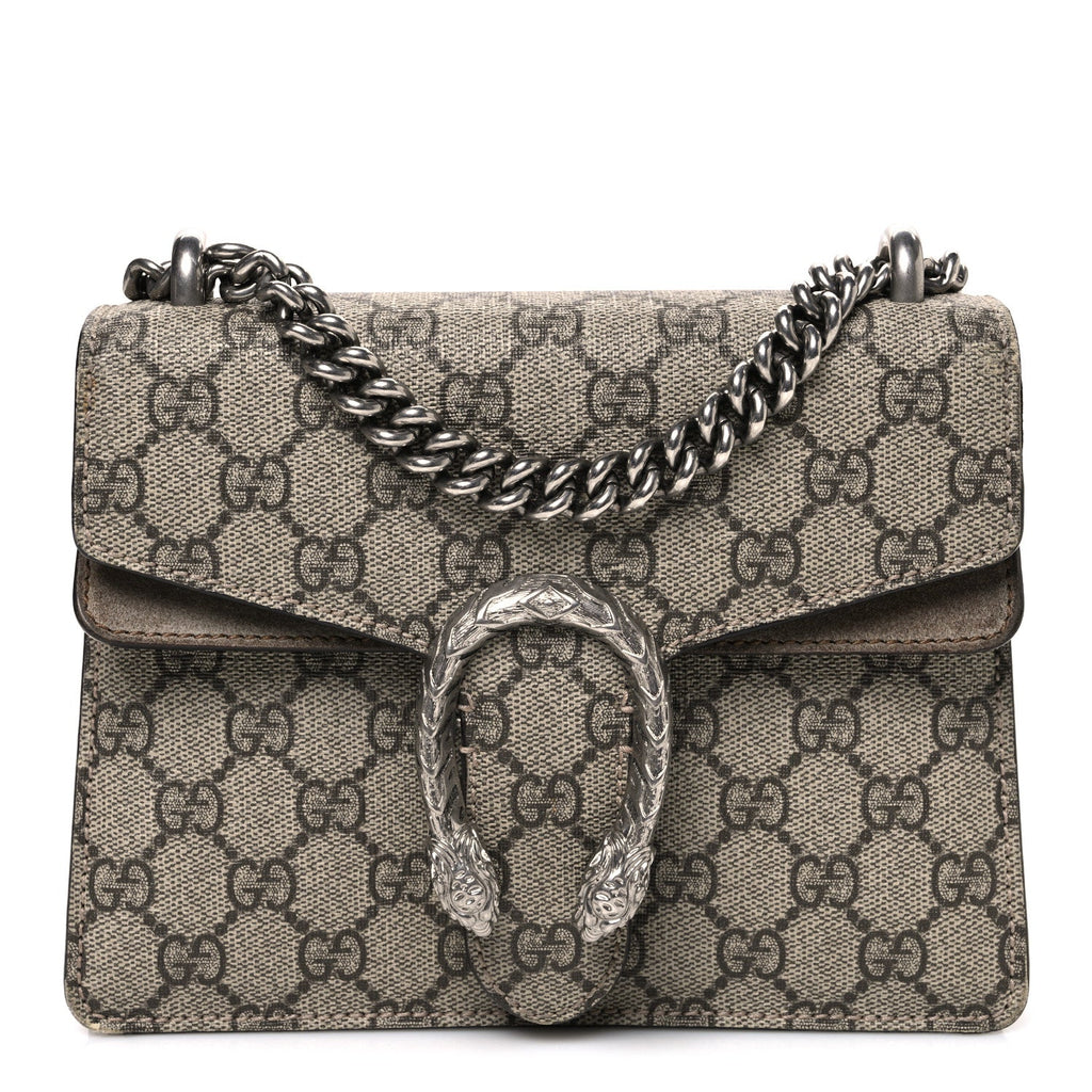 GG Supreme Monogram Mini Dionysus Shoulder Bag Taupe