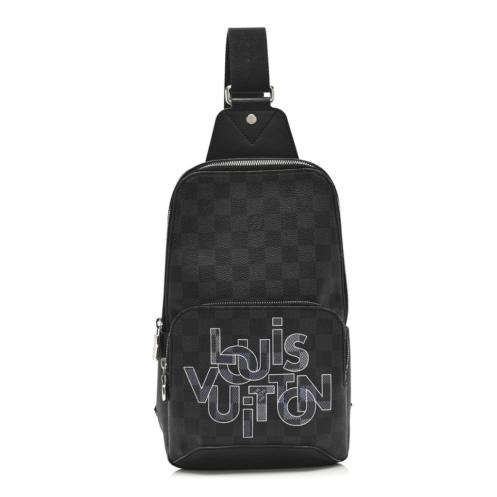 Damier Graphite Logo Avenue Sling Backpack