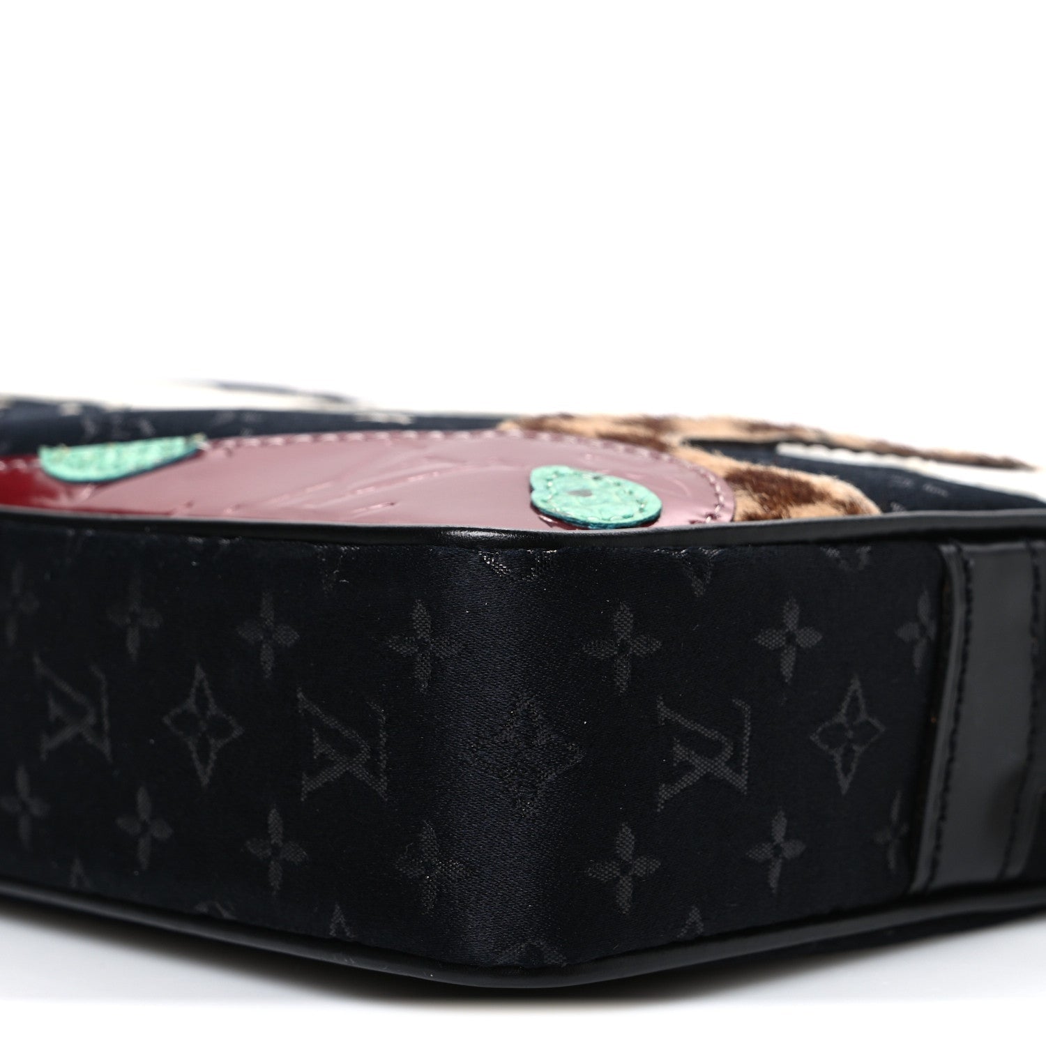Satin Mini Monogram Conte De Fees Pochette Black