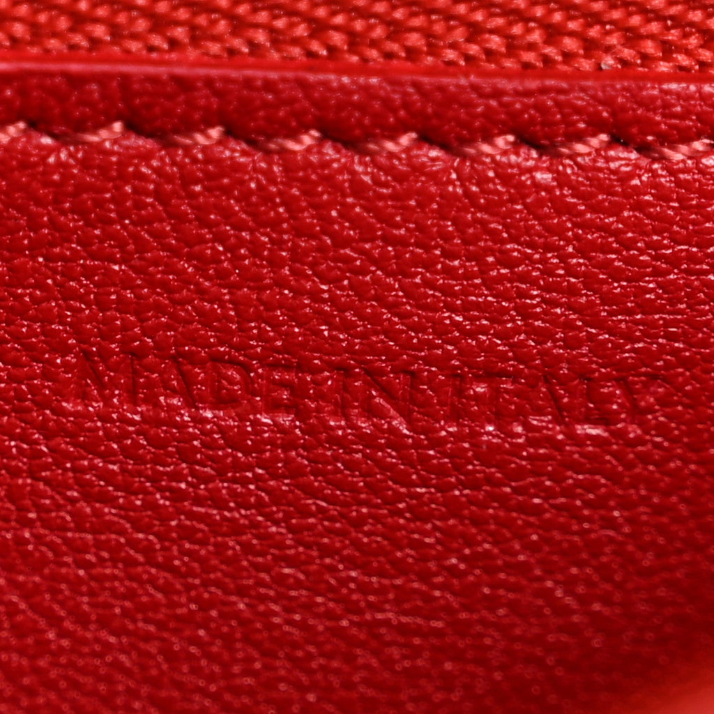 Box Calfskin Small Classic Box Flap Bag Red