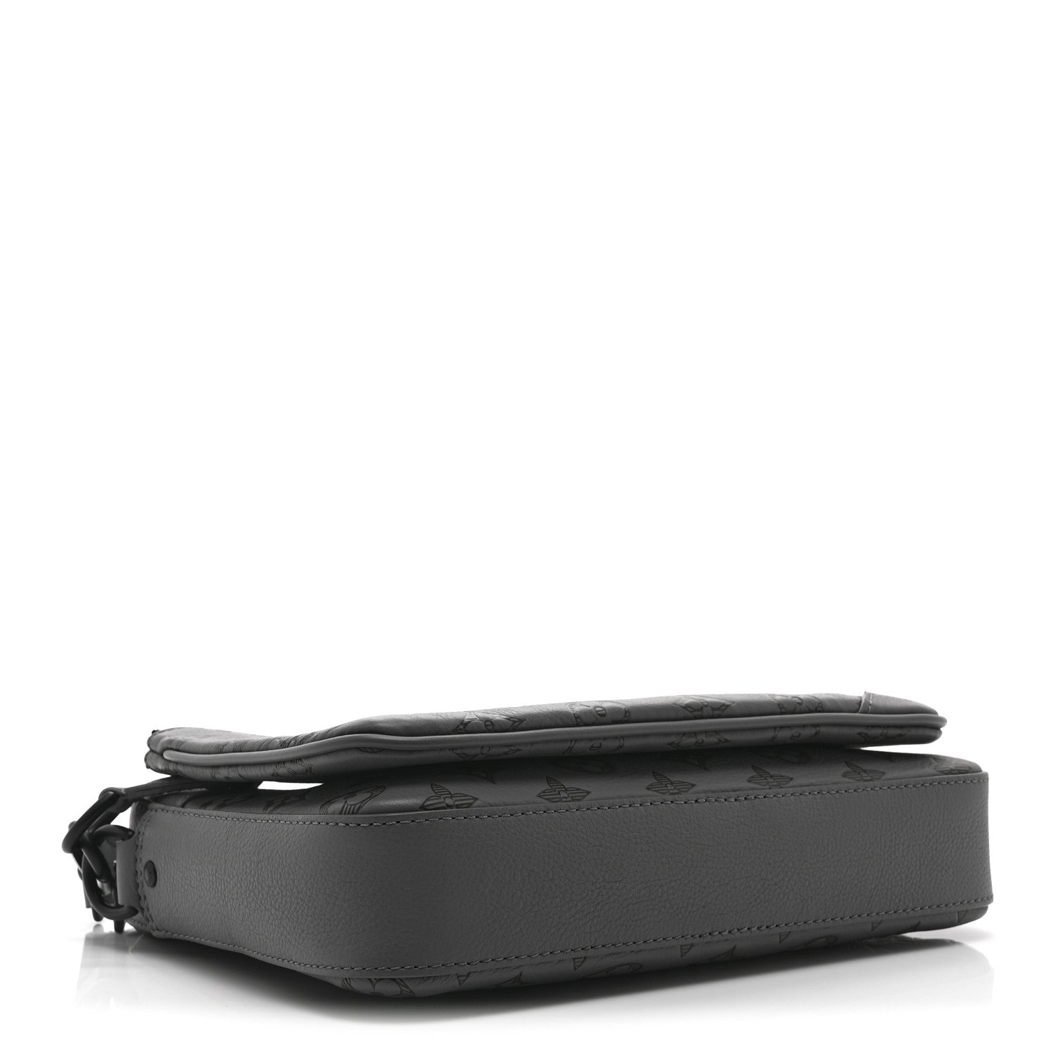 Calfskin Monogram Shadow Trio Messenger Anthracite Gray