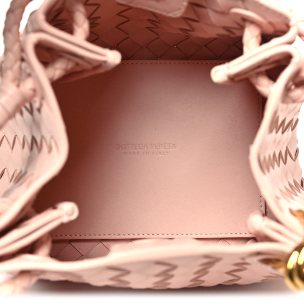 Nappa Intrecciato Small Parachute Shoulder Bag Cameo