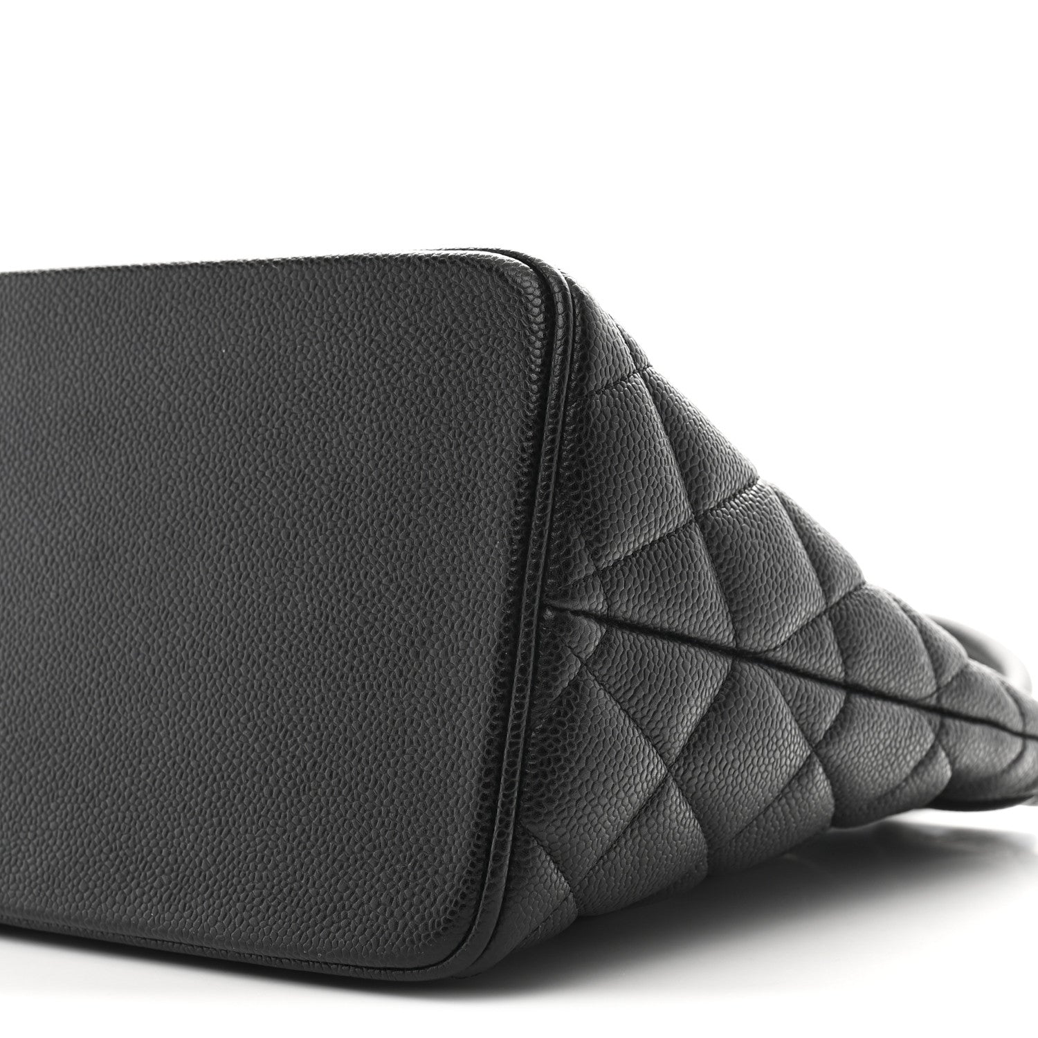 Caviar Quilted Medallion Tote Black