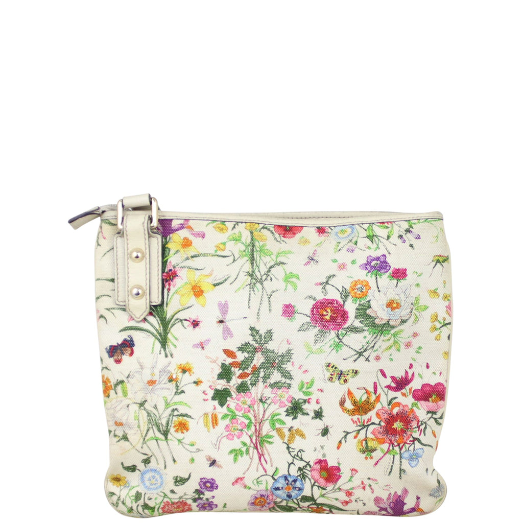 Gucci Flora Canvas Small Messenger Bag